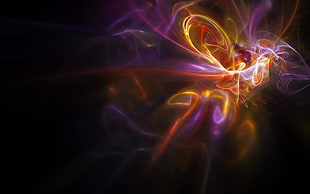 purple and orange wallpaper HD wallpaper